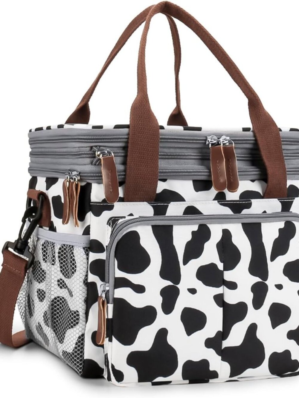 Lunch Bag for Women Men Expandable Double Deck Lunch Box Large Lunch Bags Leakpr